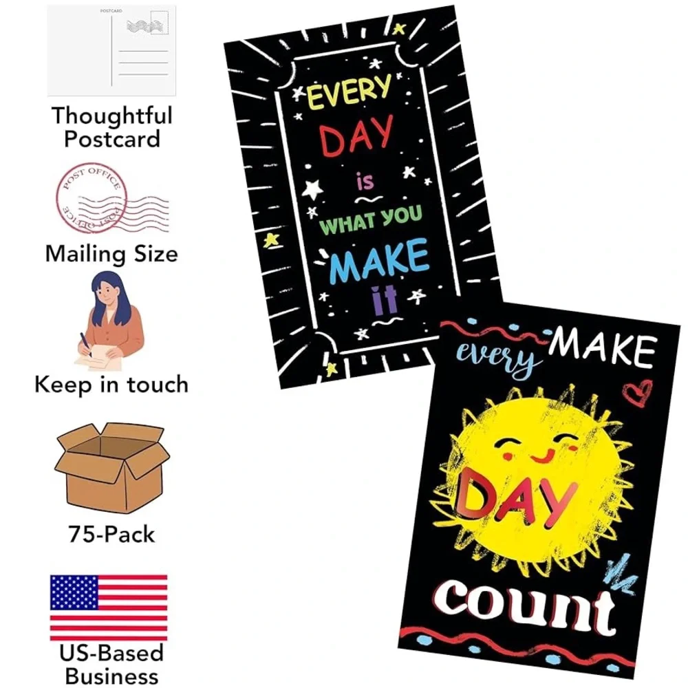 Iconikal Inspirational, Motivational, Gratitude, Appreciation, Postcards